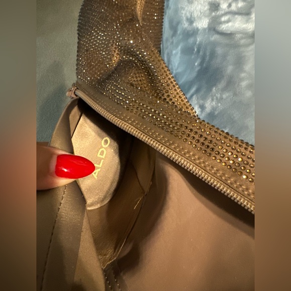 Aldo Ankle boots Stiletto heel Color bronze size 7 1/2 - Picture 3 of 6